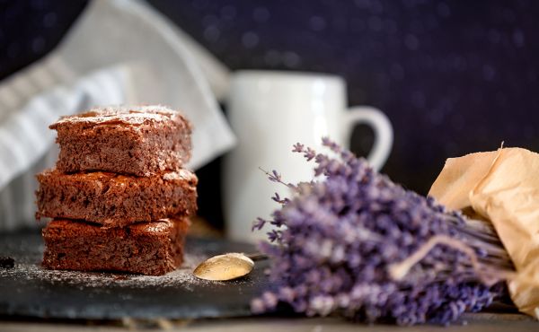 Luscious Lavender Brownies