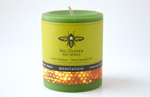 Cedarwood-Balsam Beeswax Pillar