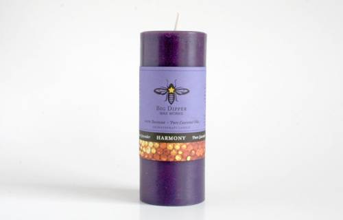 Lavender Beeswax Slim Pillar Candle