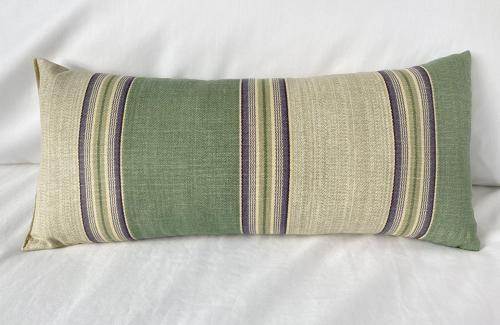 Large Lavender Pillow - Acadia Stripe