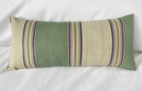 Large Lavender Pillow - Acadia Stripe